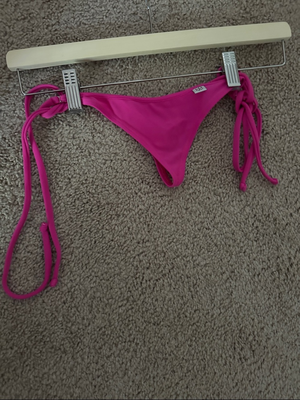 Hot Pink Micro Bikini Bottom - Picture 3 of 5